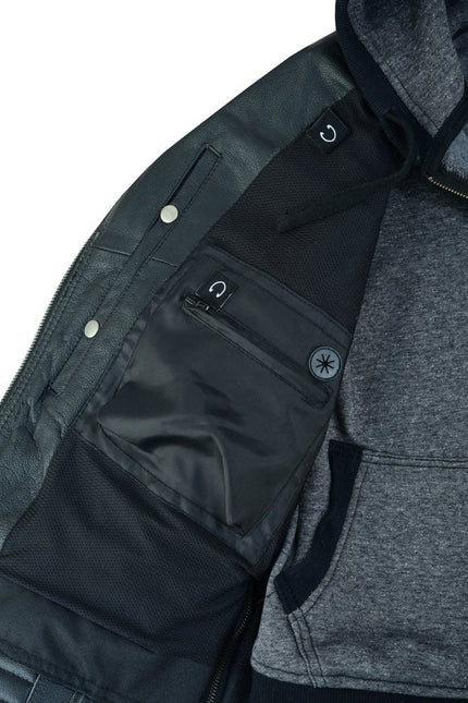 Women's M/C Jacket with Rub-Off Finish