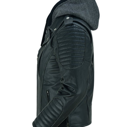 Women's M/C Jacket with Rub-Off Finish