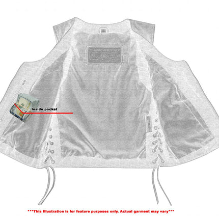 Women's Lightweight Vest with Rivets Detailing
