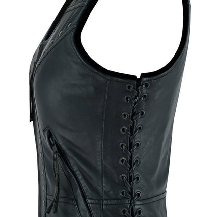 Women's Lightweight Vest with Rivets Detailing