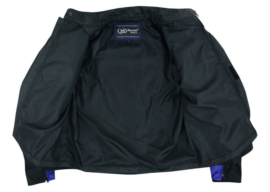 DS Cross Wind Micro Mesh Mens Motorcycle Jacket - Blue