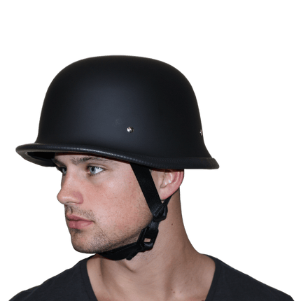 D.O.T. German Helmet- Dull Black