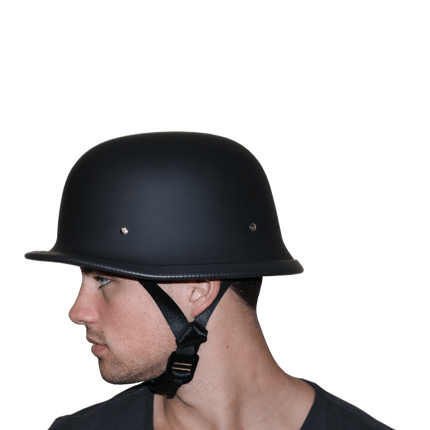 D.O.T. German Helmet- Dull Black