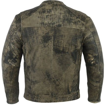 Men's Antique Brown Motorcycle Cruiser Jacket