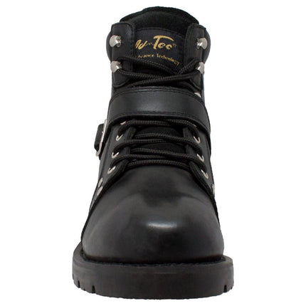Men's 6"  Black Motorcycle Boots
