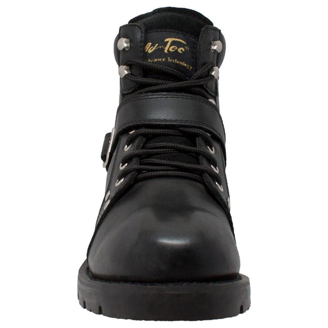 Men's 6"  Black Motorcycle Boots