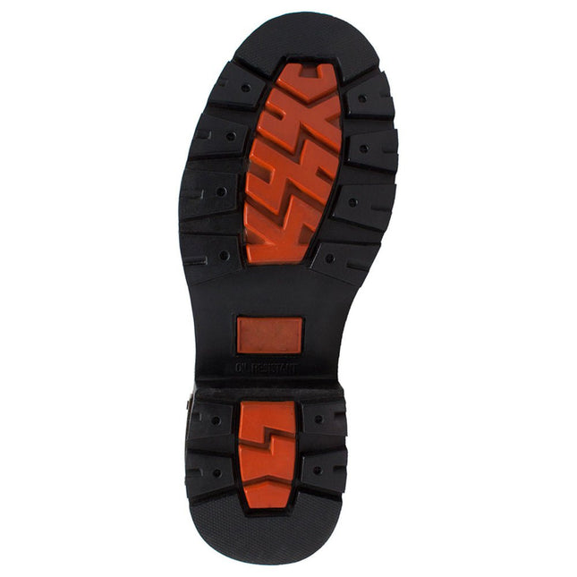 Men's 6"  Black Motorcycle Boots