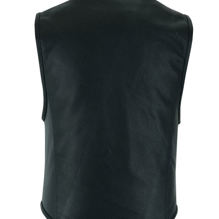 Men's Updated Perforated SWAT Team Style Vest - Black