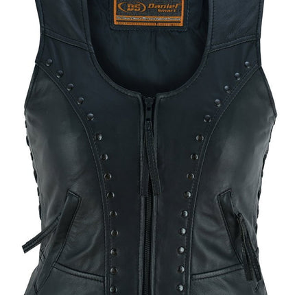 Women's Lightweight Vest with Rivets Detailing