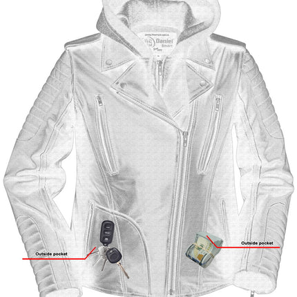 Women's M/C Jacket with Rub-Off Finish