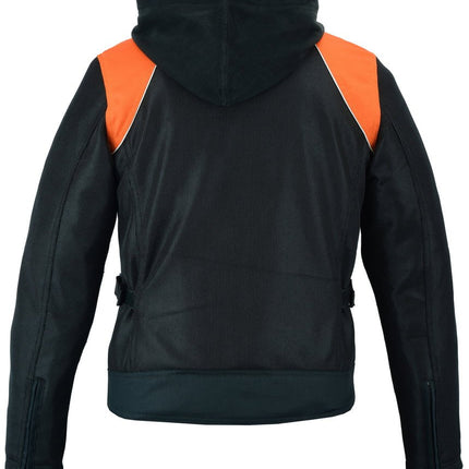 Women's Mesh 3-in-1 Riding Jacket (Black/Orange)