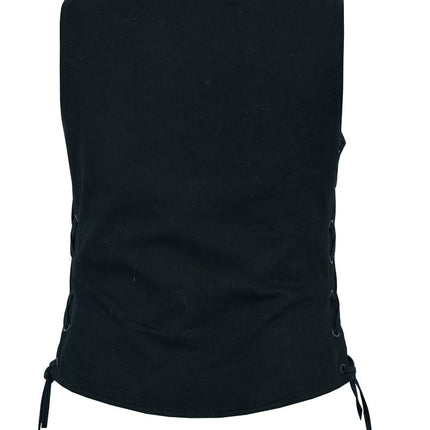 Women's Denim Longer Body ¾ Vest - Side Laces