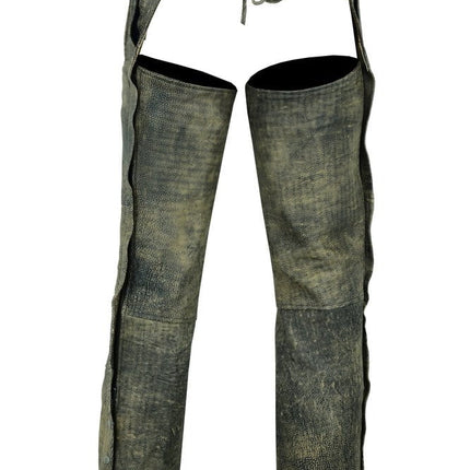 Unisex Double Deep Pocket Thermal Lined Chaps- Antique Brown