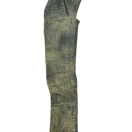 Unisex Double Deep Pocket Thermal Lined Chaps- Antique Brown