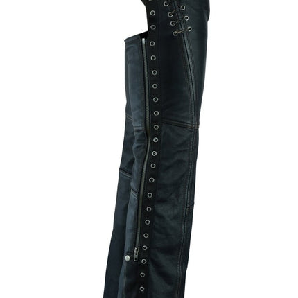 Women's Stylish Lightweight Hip Set Chaps in Lightweight Drum D