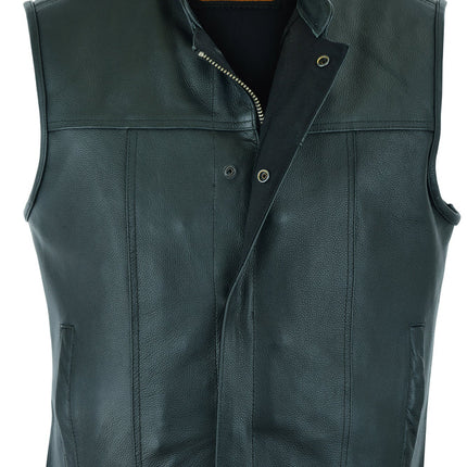 Men's Double Crosser Motorcycle Vest - Black