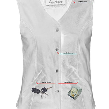 Women's Stylish Longer Body 3/4 Vest - Plain Sides