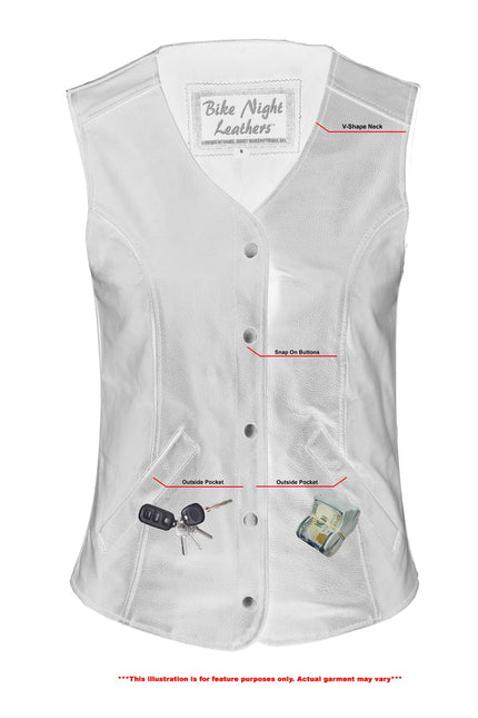 Women's Stylish Longer Body 3/4 Vest - Plain Sides