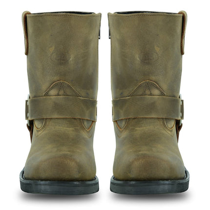 Men's Side Zipper Waterproof Boots - Brown