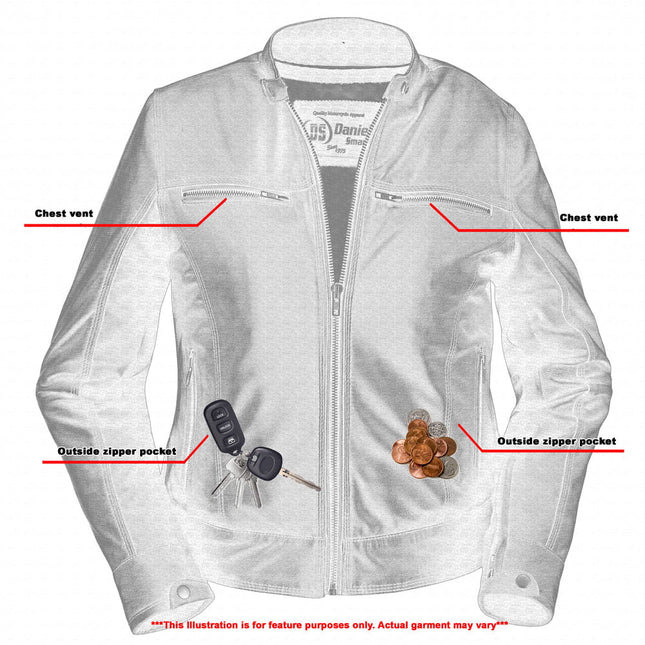 She Speeds - Women's Lightweight Lambskin Leather Biker Jacket