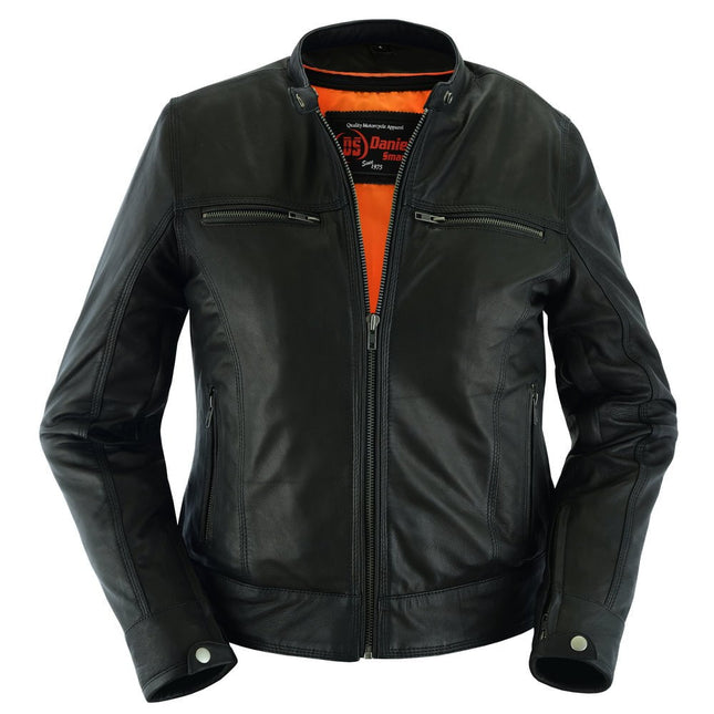 She Speeds - Women's Lightweight Lambskin Leather Biker Jacket