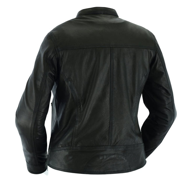 She Speeds - Women's Lightweight Lambskin Leather Biker Jacket