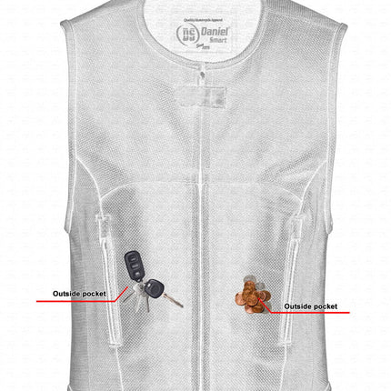 Men's Updated Perforated SWAT Team Style Vest - Black