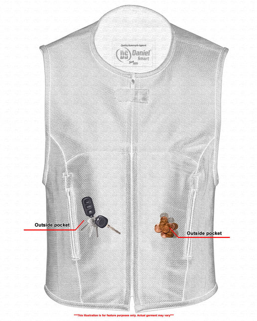 Men's Updated Perforated SWAT Team Style Vest - Black