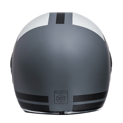DOT Daytona Retro Full Face Motorcycle Helmet: Vintage Style for Men, Women, & Youth - W/ Racer
