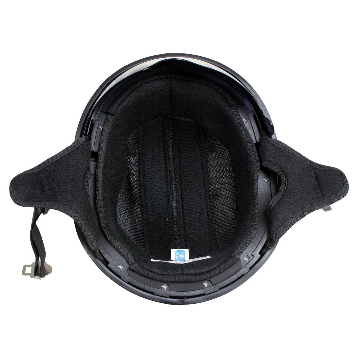 firefighter flag motorcycle half helmet Outlaw T-70 'Blue Flag' American Flag Half Face Helmet with Drop Down Tinted Visor
