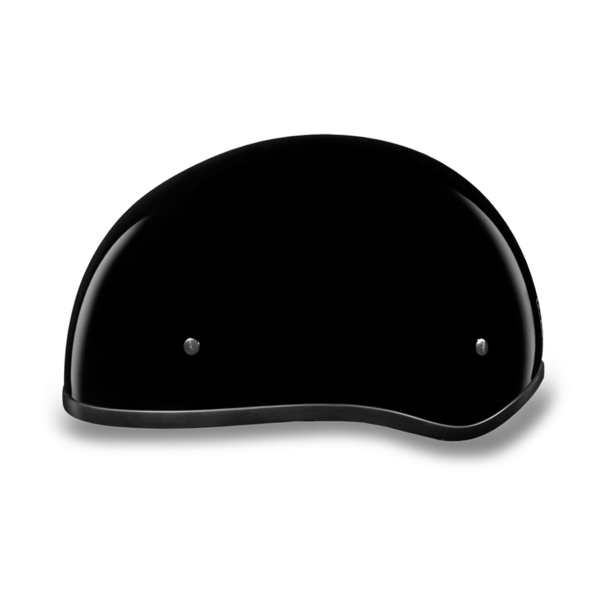D.O.T. Daytona Skull Cap W/O VISOR - Gloss Black