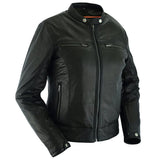 Women's Lightweight Lambskin Leather Biker Jacket