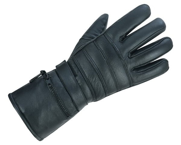 Insulated Leather Motorcycle Gauntlets