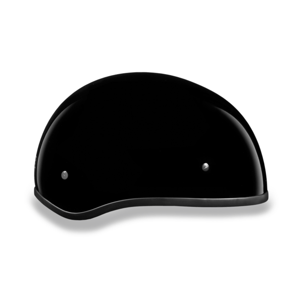 D.O.T. Daytona Skull Cap W/O VISOR - Gloss Black