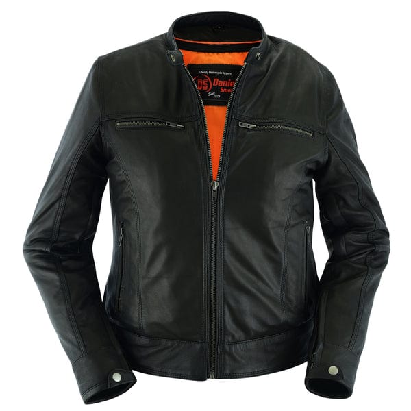 Women's Lightweight Lambskin Leather Biker Jacket