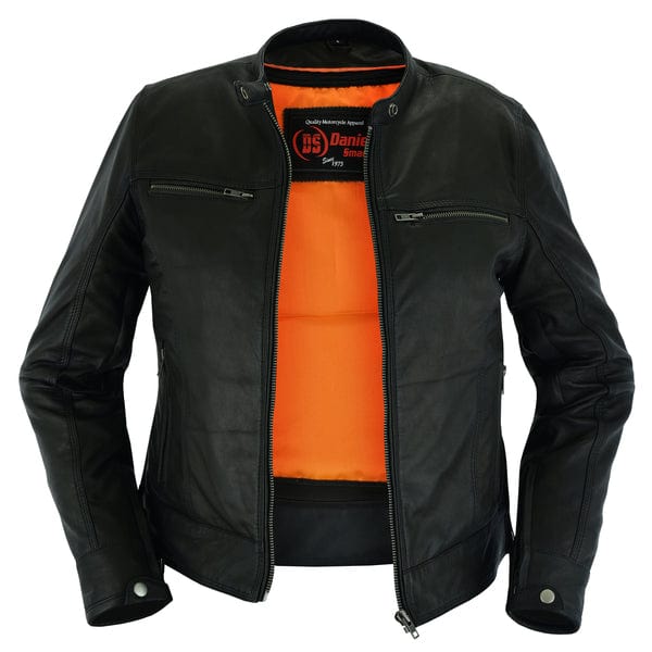 Women's Lightweight Lambskin Leather Biker Jacket