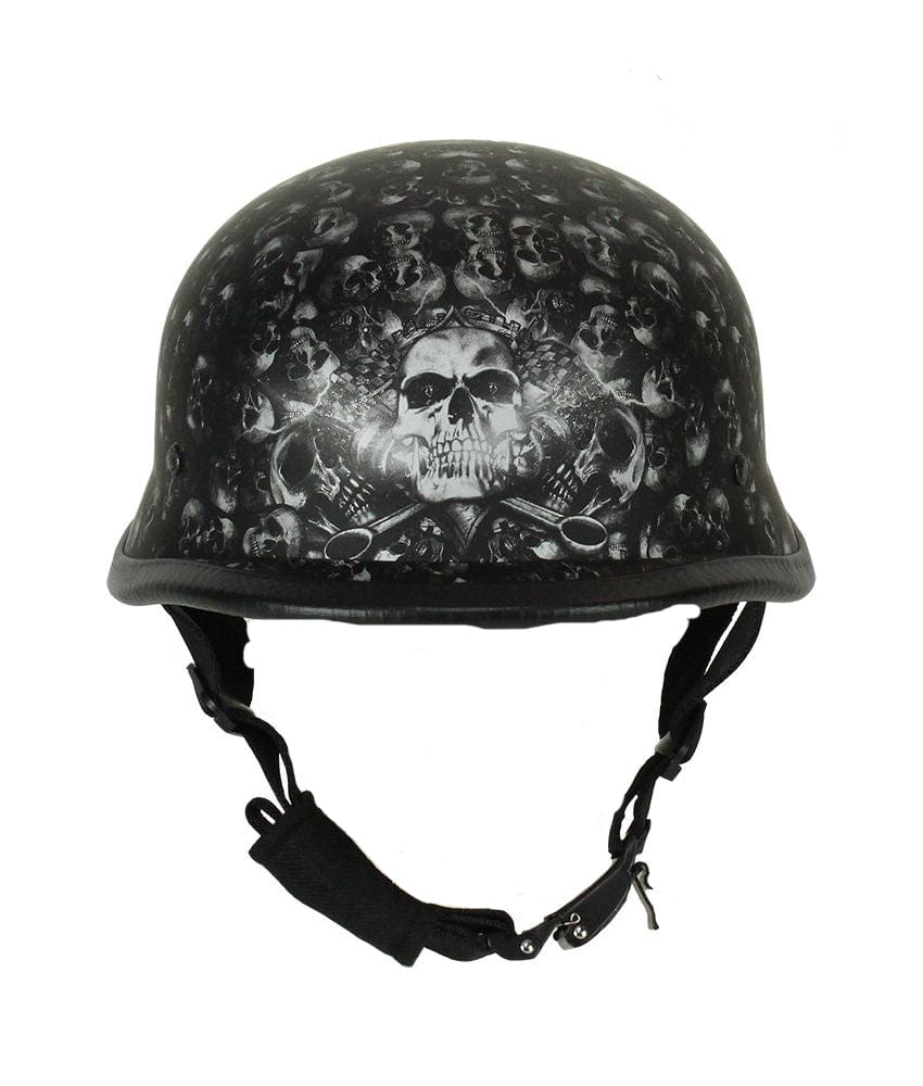 Skull Graveyard Costume Novelty German Helmet Prop
