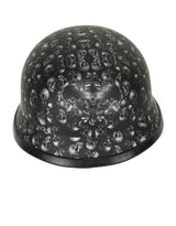 Skull Graveyard Costume Novelty German Helmet Prop - Black - MARA Leather