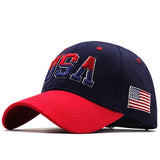 USA Flag 3d Embroidered Cotton Soft Baseball Style Cap