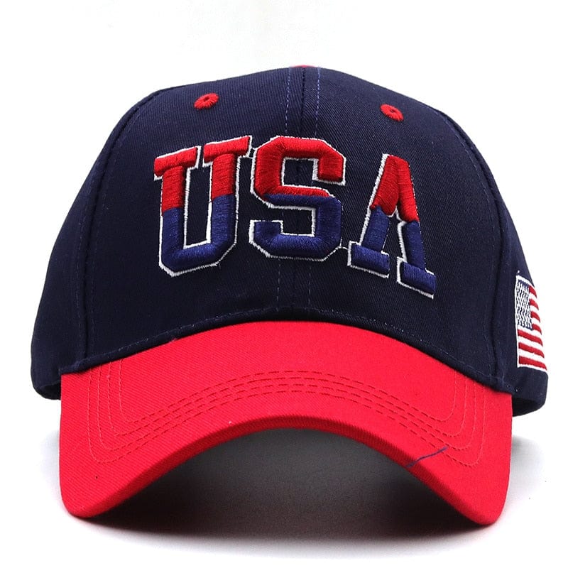 USA Flag 3d Embroidered Cotton Soft Baseball Style Cap