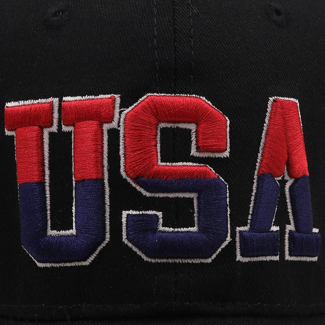 USA Flag 3d Embroidered Cotton Soft Baseball Style Cap