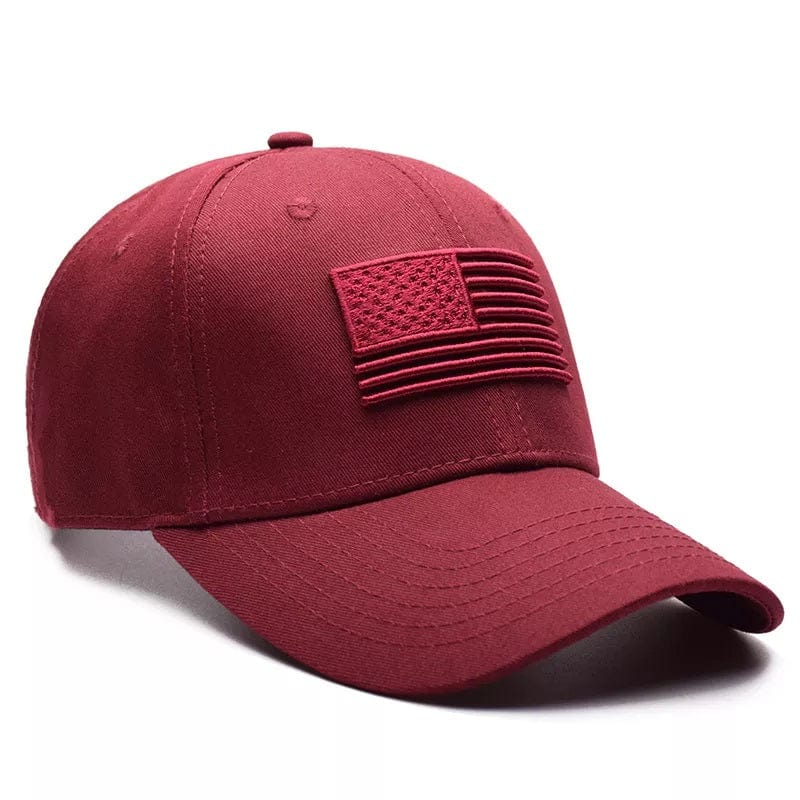 USA Flag Embroidered Cotton Soft Tactical Style Cap - MARA Leather