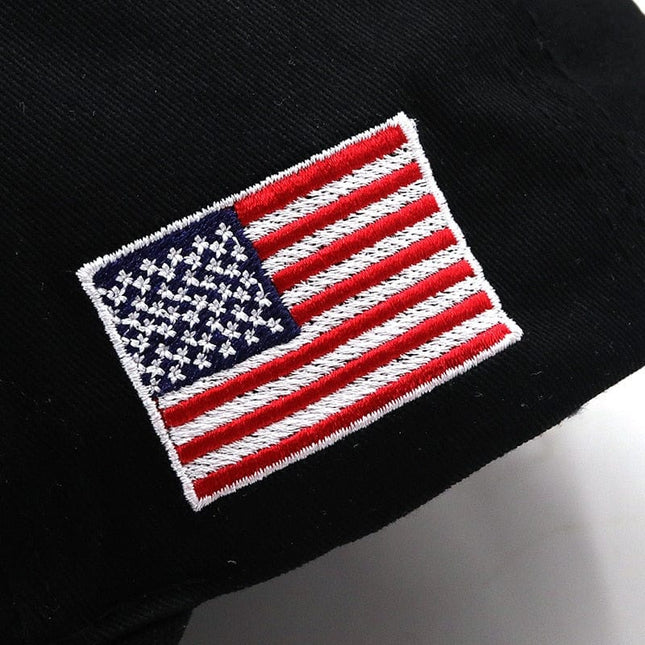 USA Flag 3d Embroidered Cotton Soft Baseball Style Cap