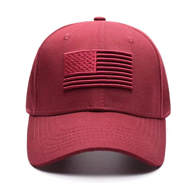 USA Flag Embroidered Cotton Soft Tactical Style Cap - MARA Leather