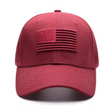 USA Flag Embroidered Cotton Soft Tactical Style Cap - MARA Leather