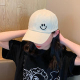 Smiley Face Embroidered Summer Unisex Hat Baseball Cap - MARA Leather