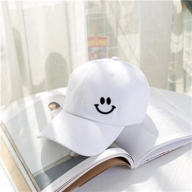 Smiley Face Embroidered Summer Unisex Hat Baseball Cap - MARA Leather