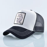 Wolf Square Patch Unisex Trucker Mesh Hat Baseball Cap - MARA Leather