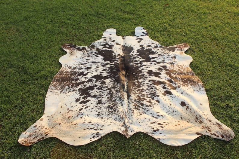 Tricolor Cowhide Leather Area Rug - MARA Leather