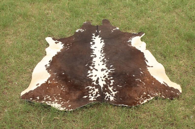 Tricolor Cowhide Leather Area Rug - MARA Leather